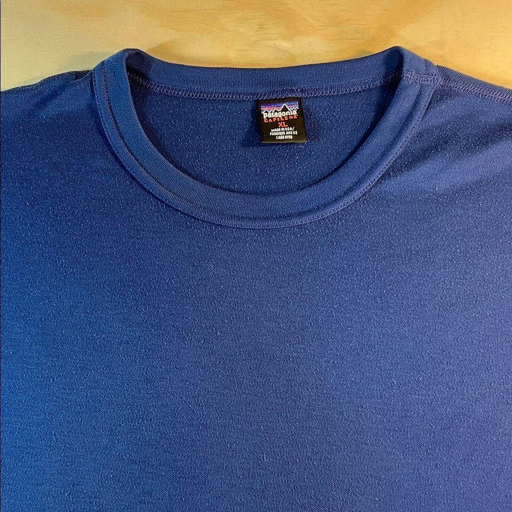Patagonia Men's Classic Blue Long Sleeve Tee Sz XL